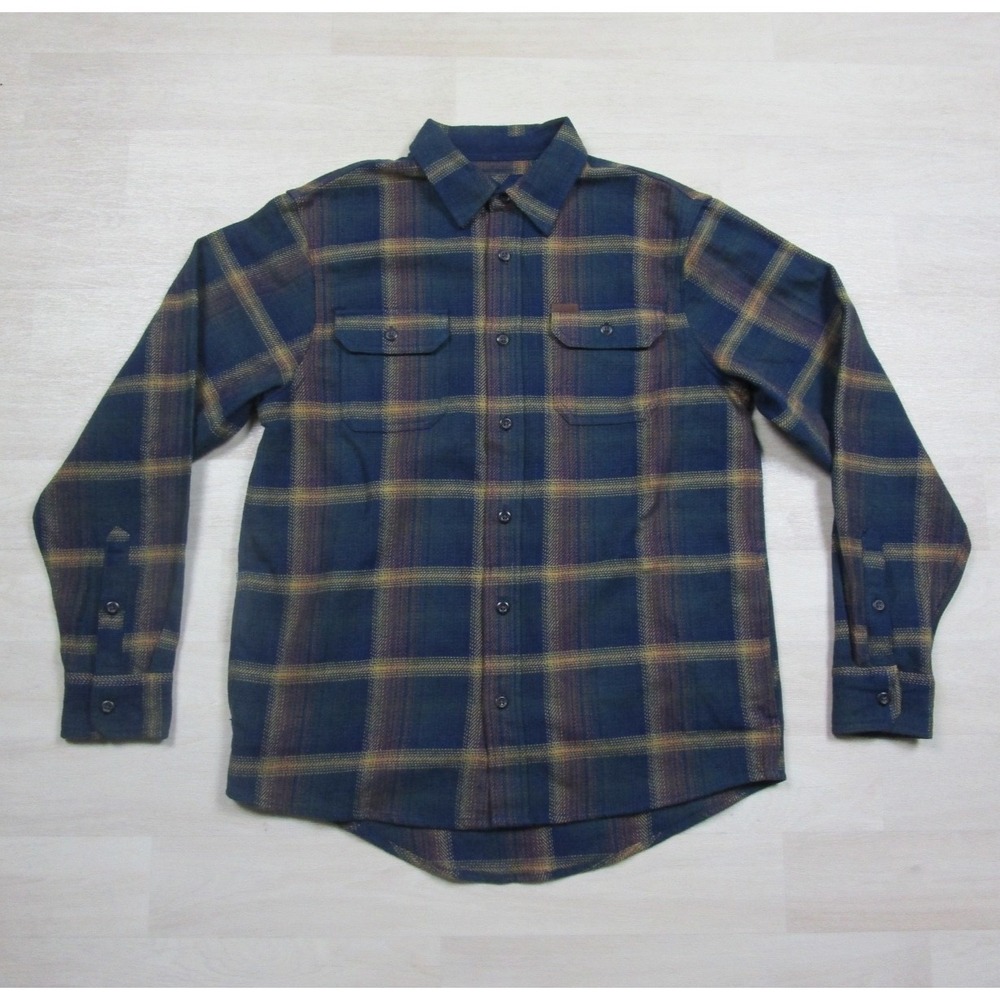 ORVIS‎ Heavy Flannel Shirt Mens Size (M) 100% Cotton Plaid Outdoor Gorpcore